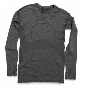 lululemon athletica Long Sleeve Crew - Charcoal Grey